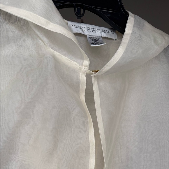 VALERIE STEVENS PURE SILK SHEER HOODIE - Picture 3 of 8